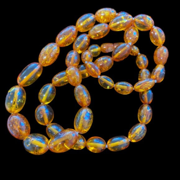 Vintage Natural Baltic amber bead necklace - Picture 6 of 12